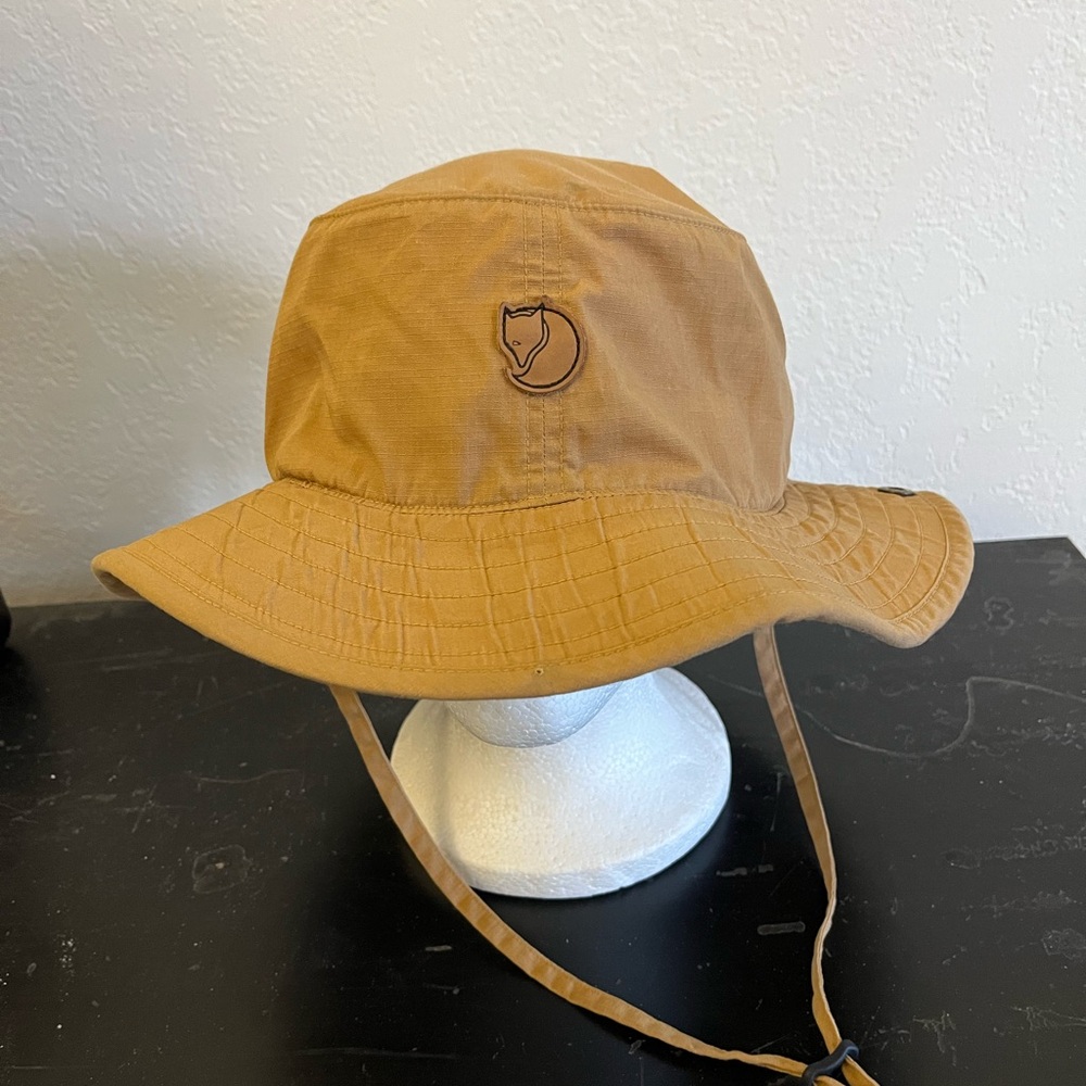 Fjallraven Trekking Sun Bucket Hat with Logo British Tan Size XL